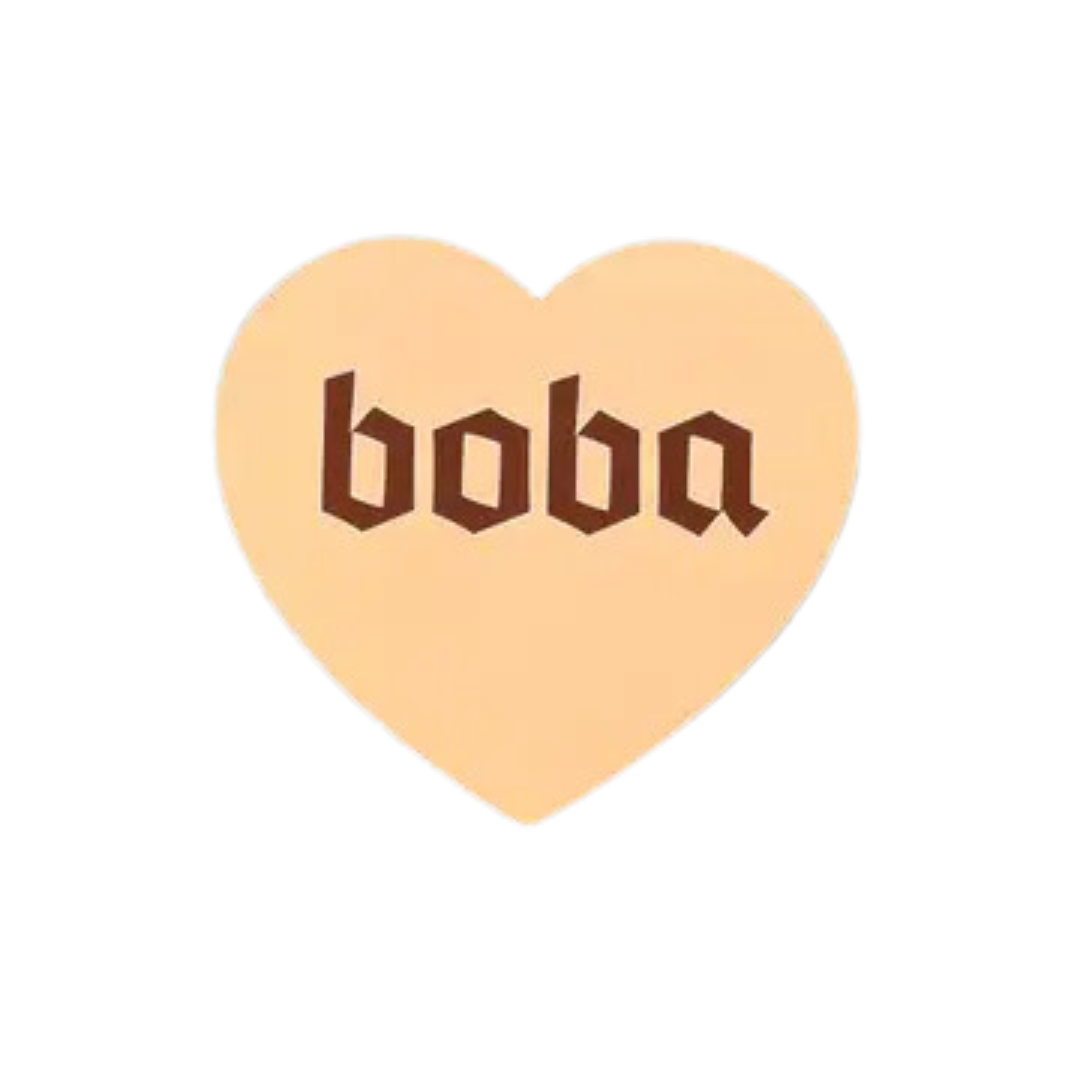 Boba Heart Sticker Restaurant Foodie Gifts