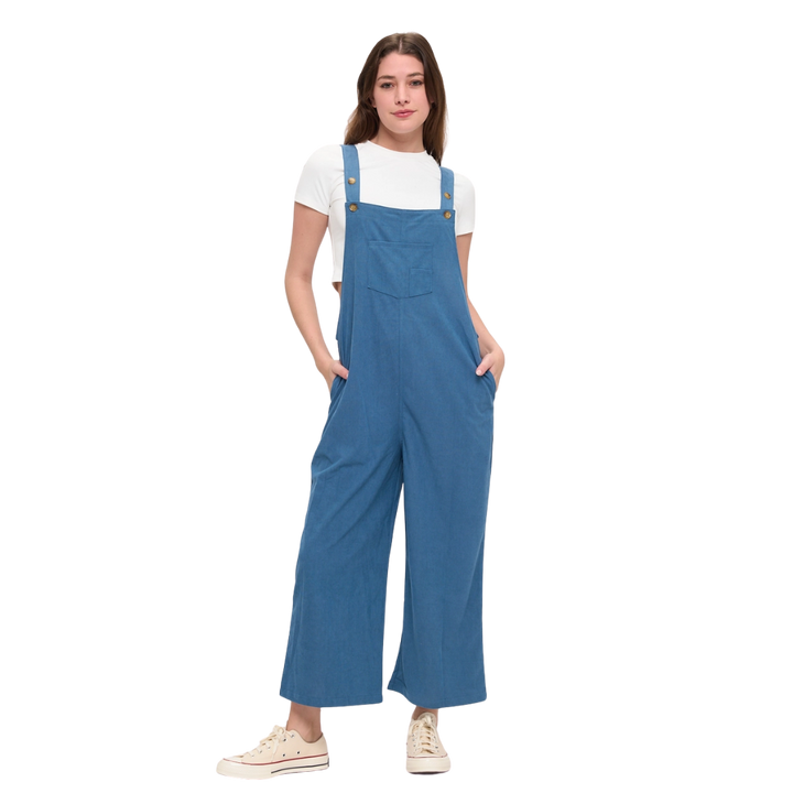 Blue Corduroy Overalls