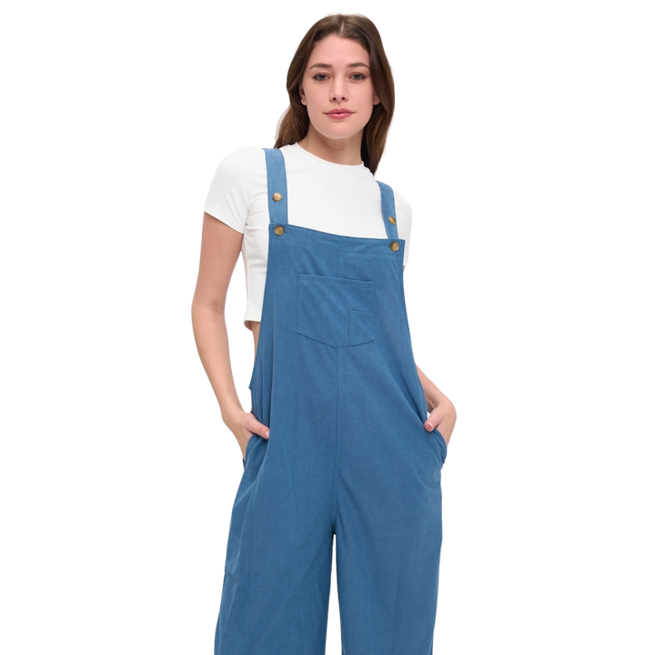 Blue Corduroy Overalls