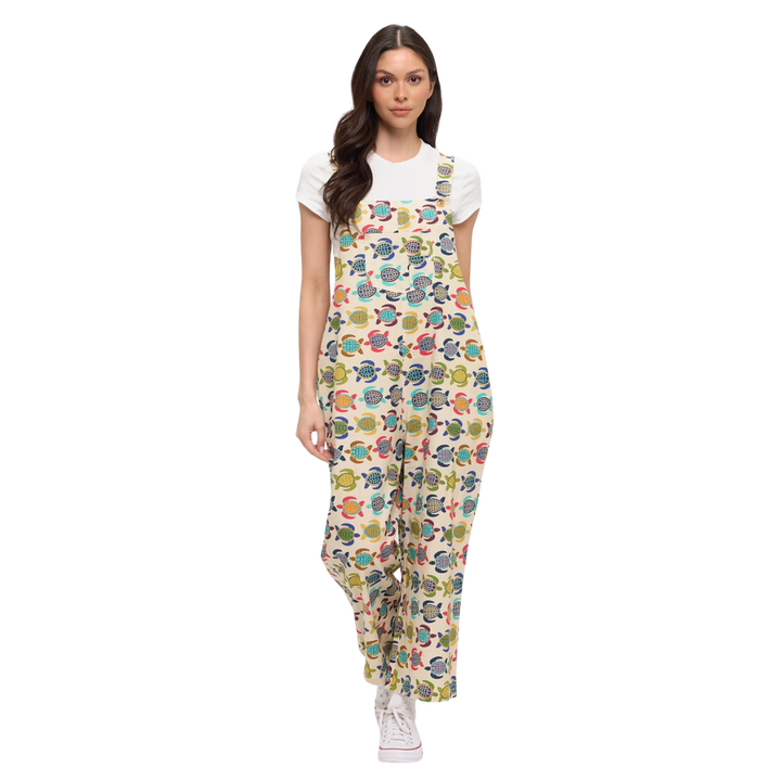 Colorful Sea Turtles Overalls