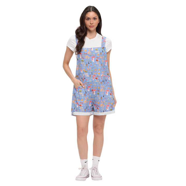 Enchanted Forest Mushroom Shortalls