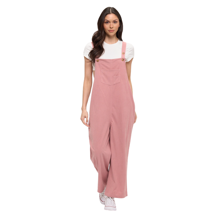 Pink Corduroy Overalls