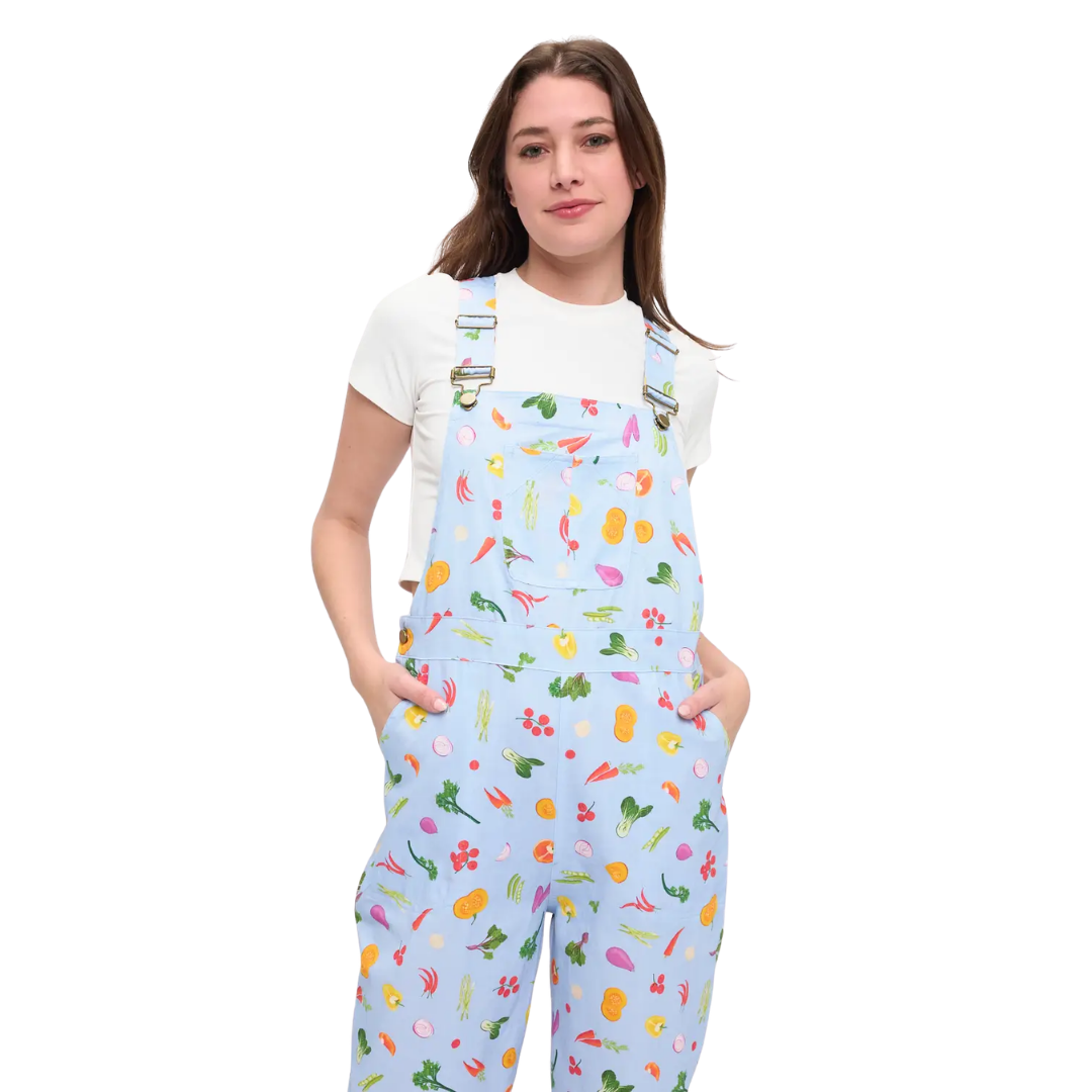 Colorful Garden Vegetables Overalls