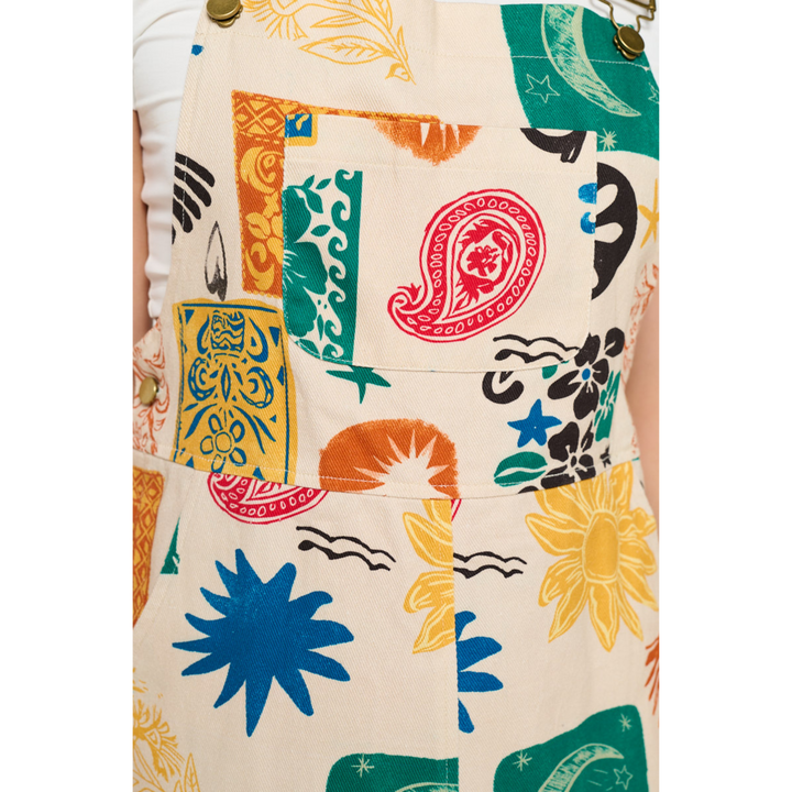 Colorful Groovy Graphics Print Skirtall