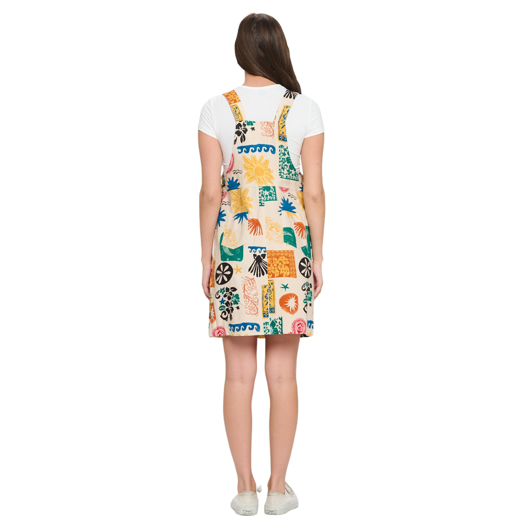 Colorful Groovy Graphics Print Skirtall