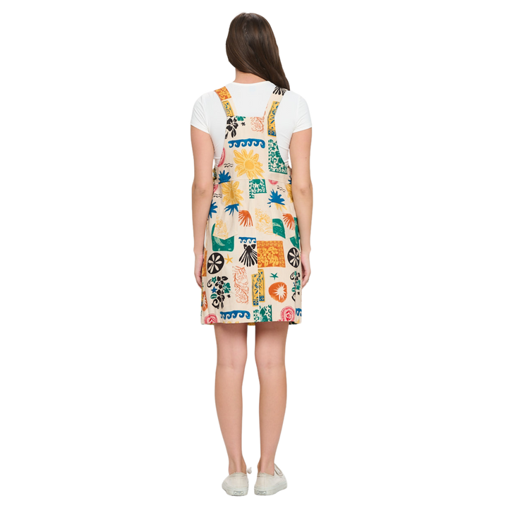 Colorful Groovy Graphics Print Skirtall