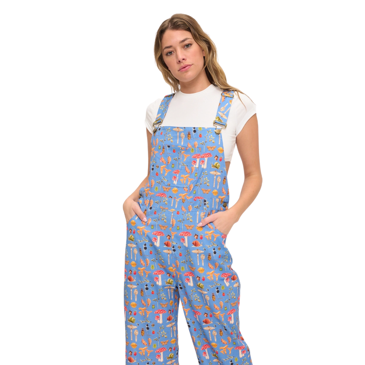 Enchanted Forest Mushroom Overalls