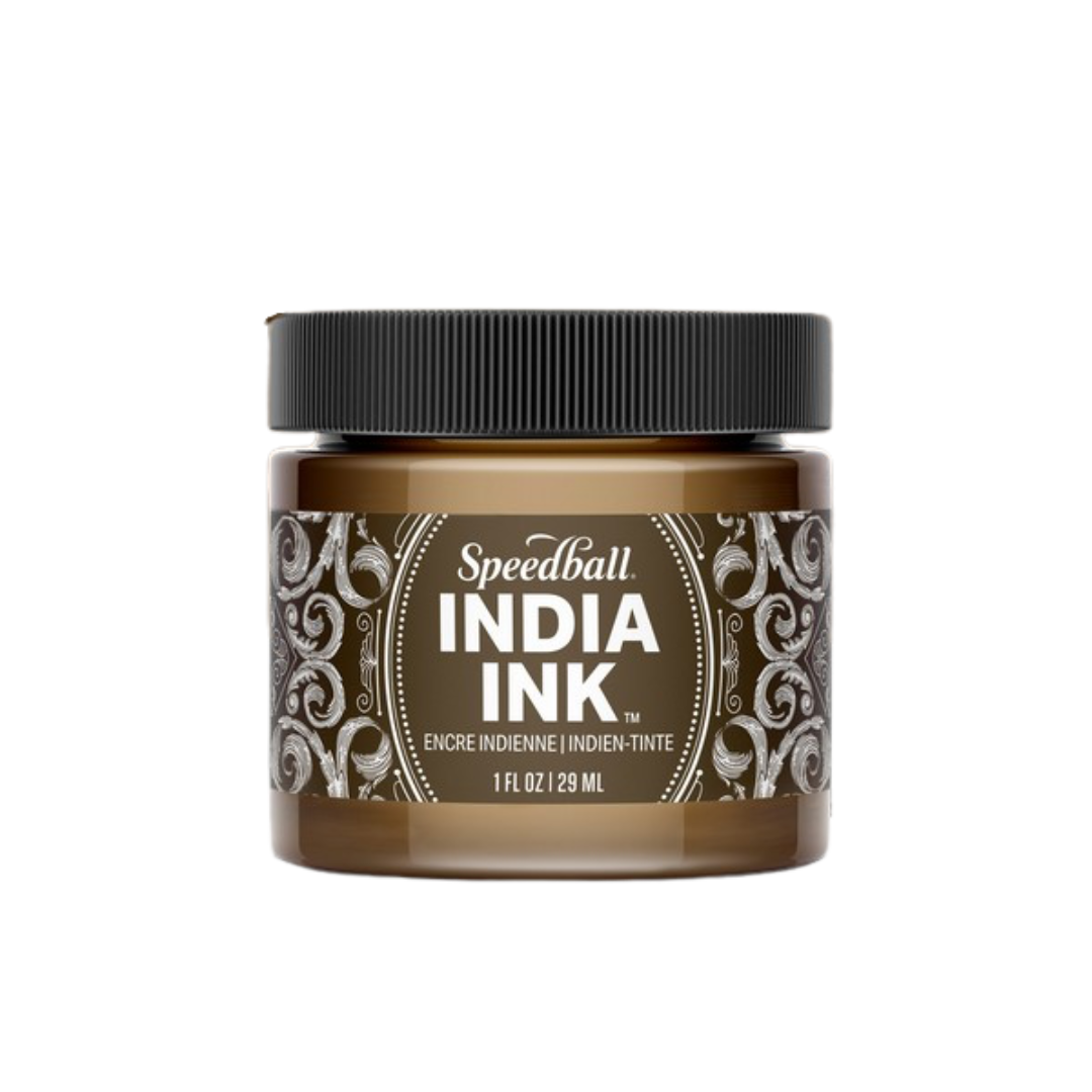 Speedball India Ink 1oz Sepia