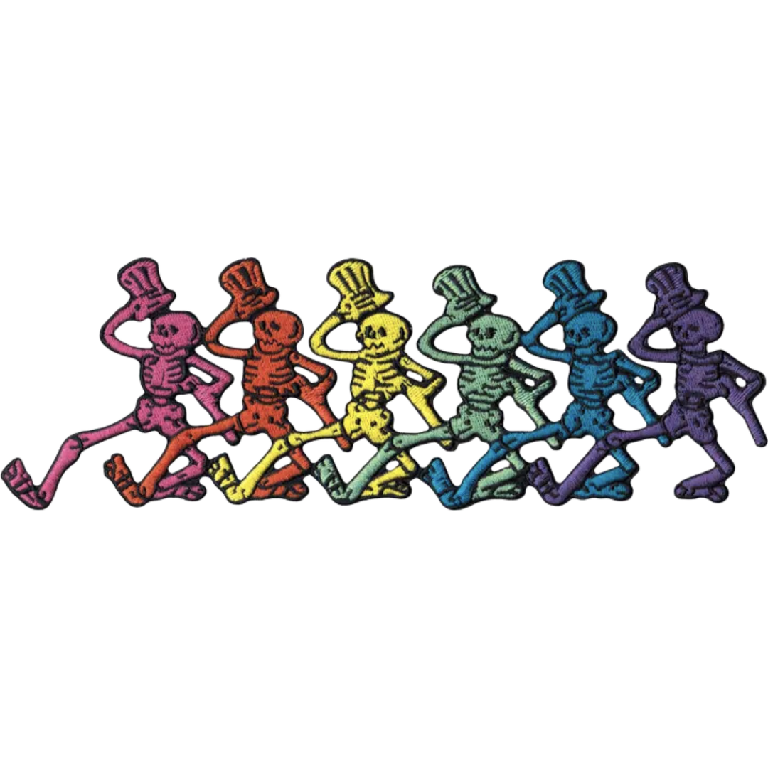 Grateful Dead Dancing Skeletons Large Patch