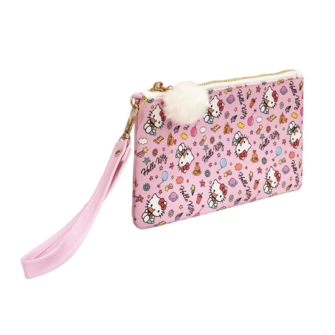 Hello Kitty College Letters Pencil Pouch with Wrist Strap