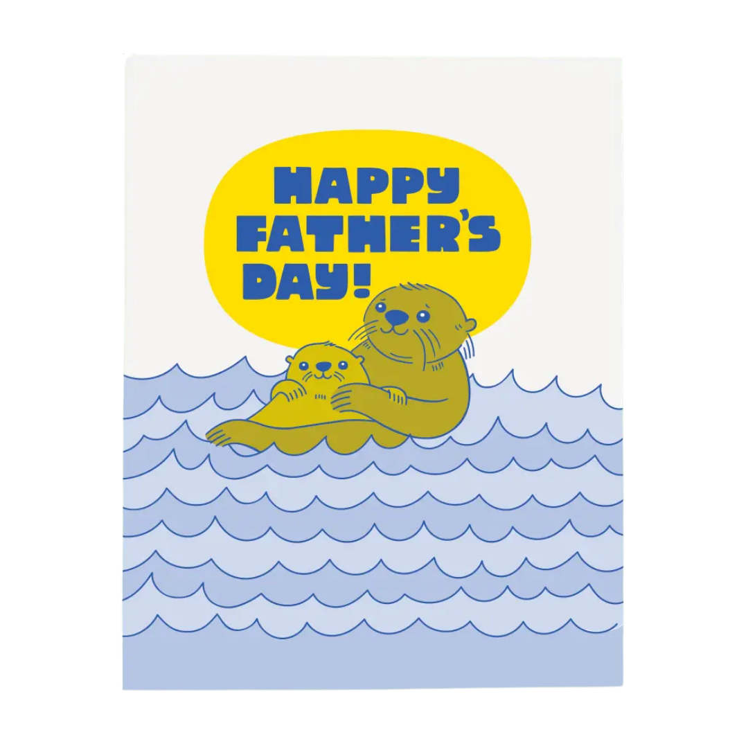 Father's Day Otters Card