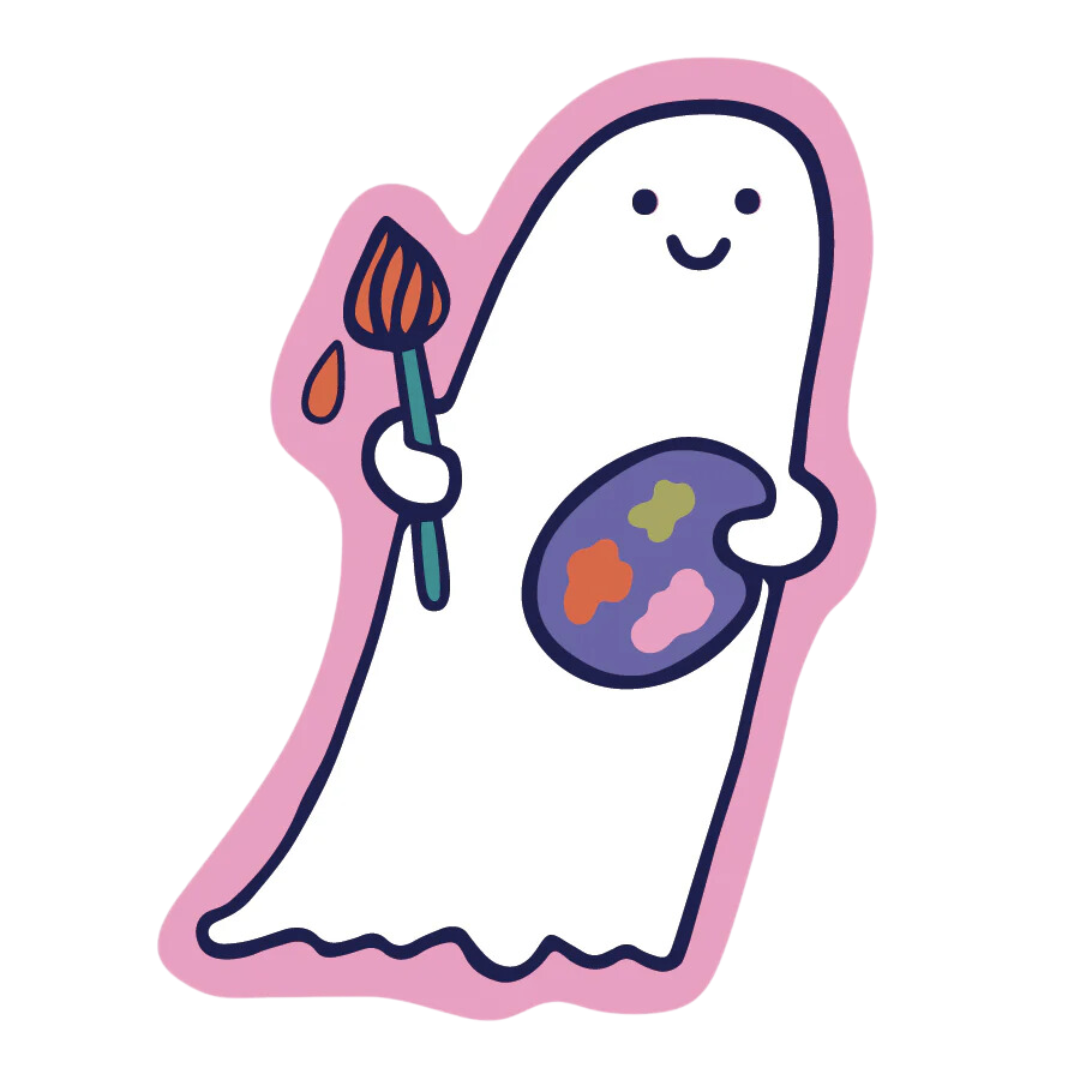 Art Ghost Sticker