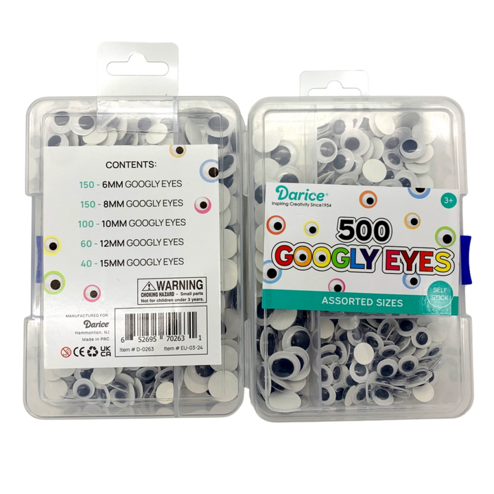500 Piece Assorted Googly Eyes