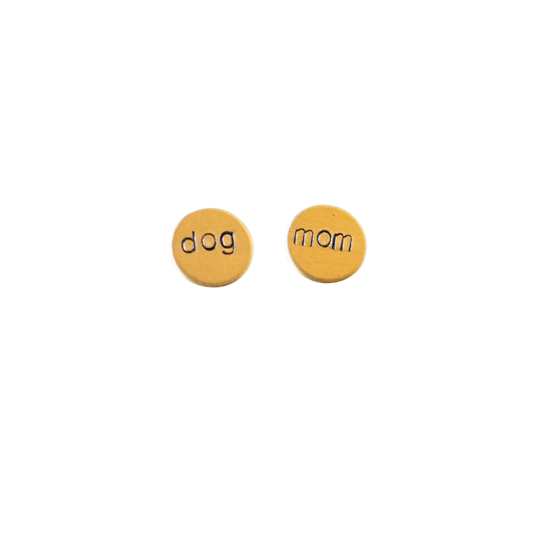 Dog Mom Circle Studs