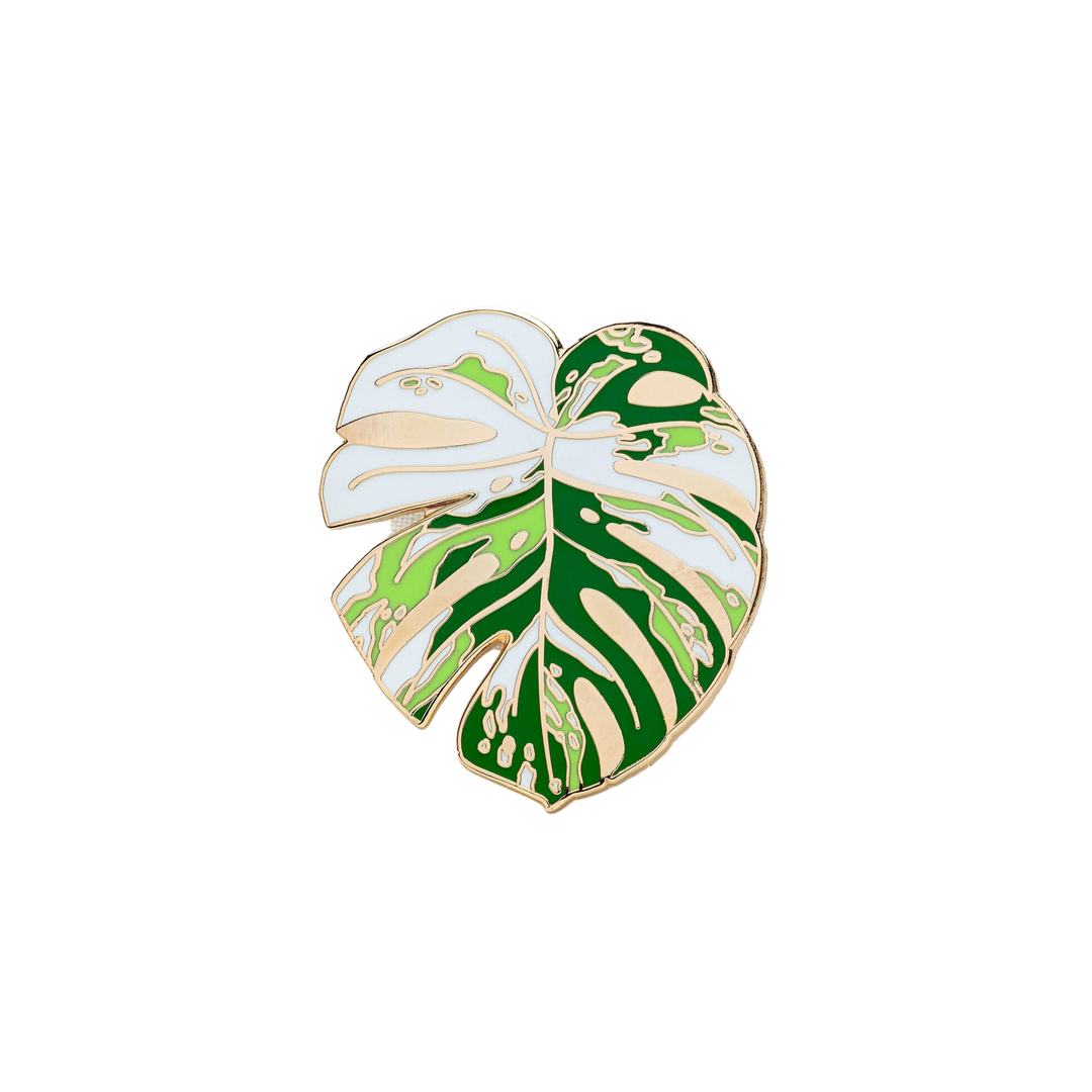 Monstera Albo Enamel Pin