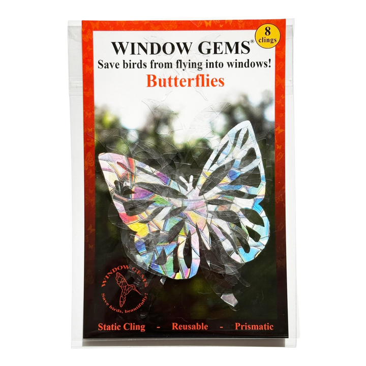 Prismatic Butterfly Window Clings (8ct)