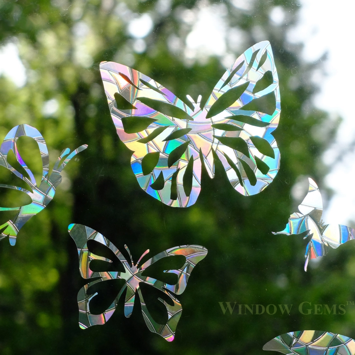 Prismatic Butterfly Window Clings (8ct)