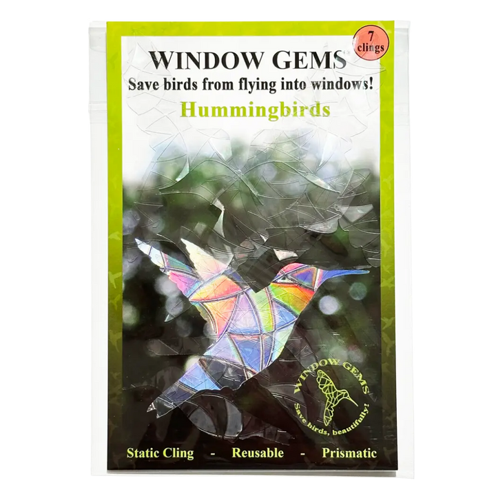 Prismatic Hummingbird Window Clings (7ct)