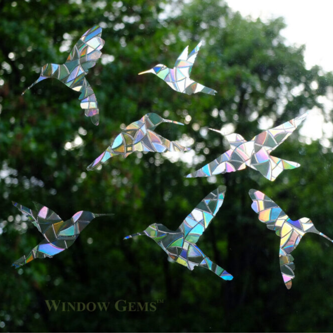 Prismatic Hummingbird Window Clings (7ct)