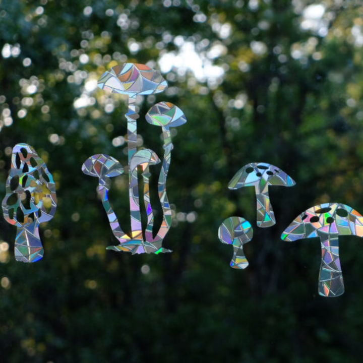 Prismatic Mushroom Window Clings (11ct)