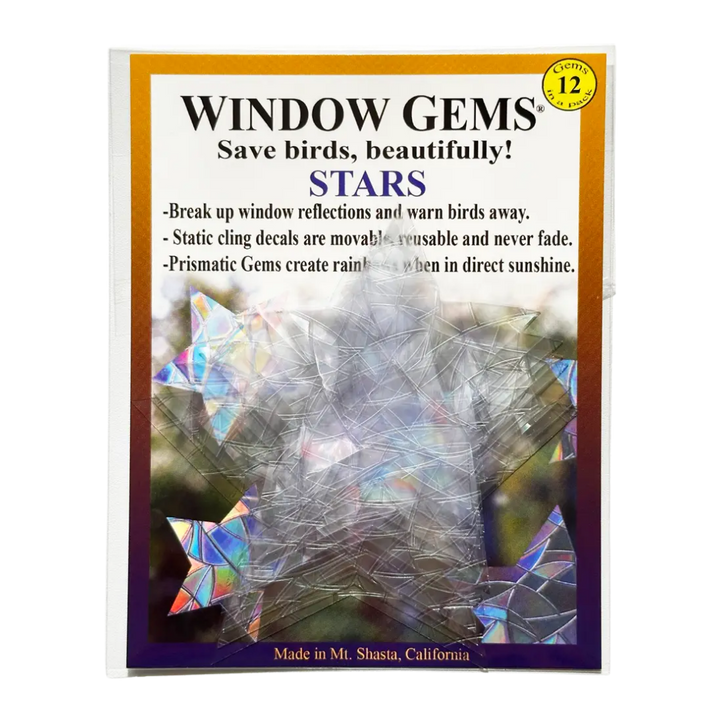 Prismatic Star Window Clings (12ct)