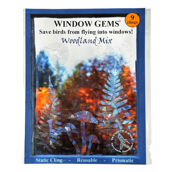 Prismatic Woodland Mix Window Clings (9ct)