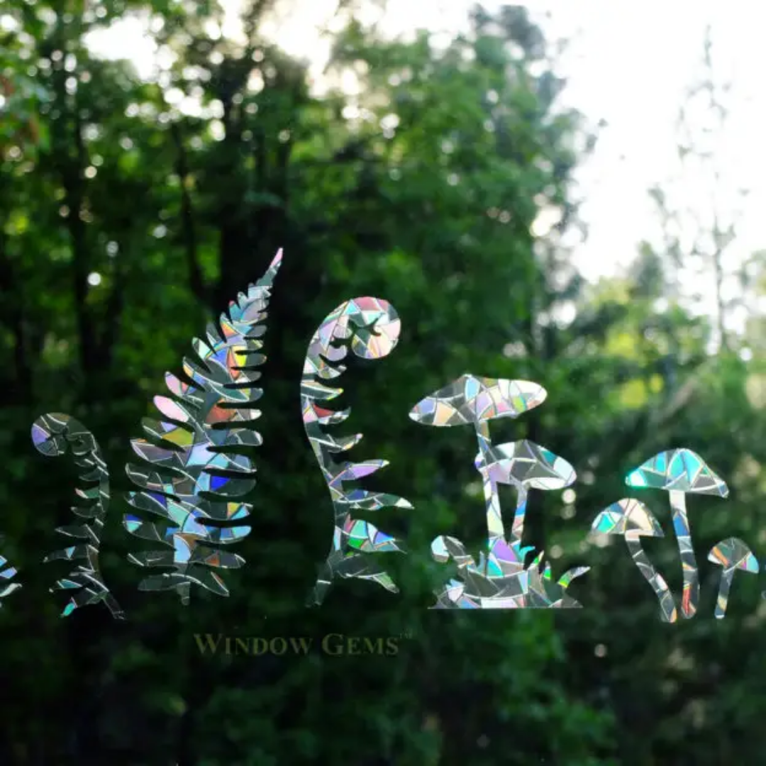 Prismatic Woodland Mix Window Clings (9ct)