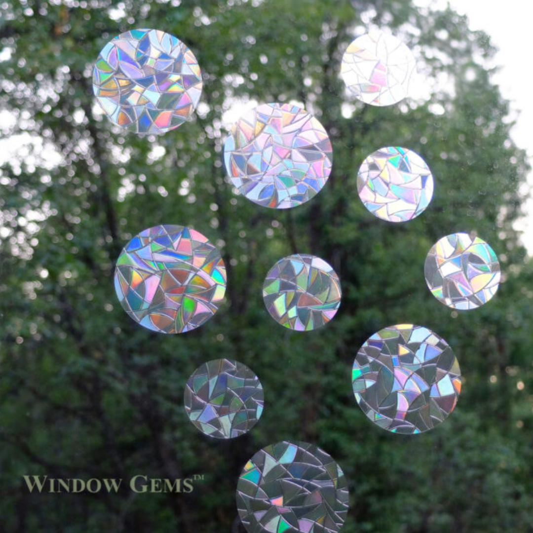 Prismatic Circle Window Clings (10ct)