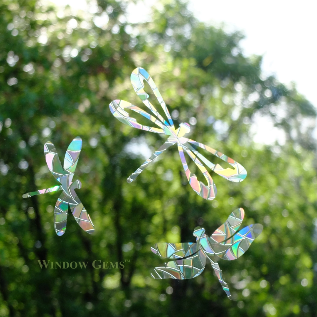 Prismatic Dragonfly Window Clings (9ct)