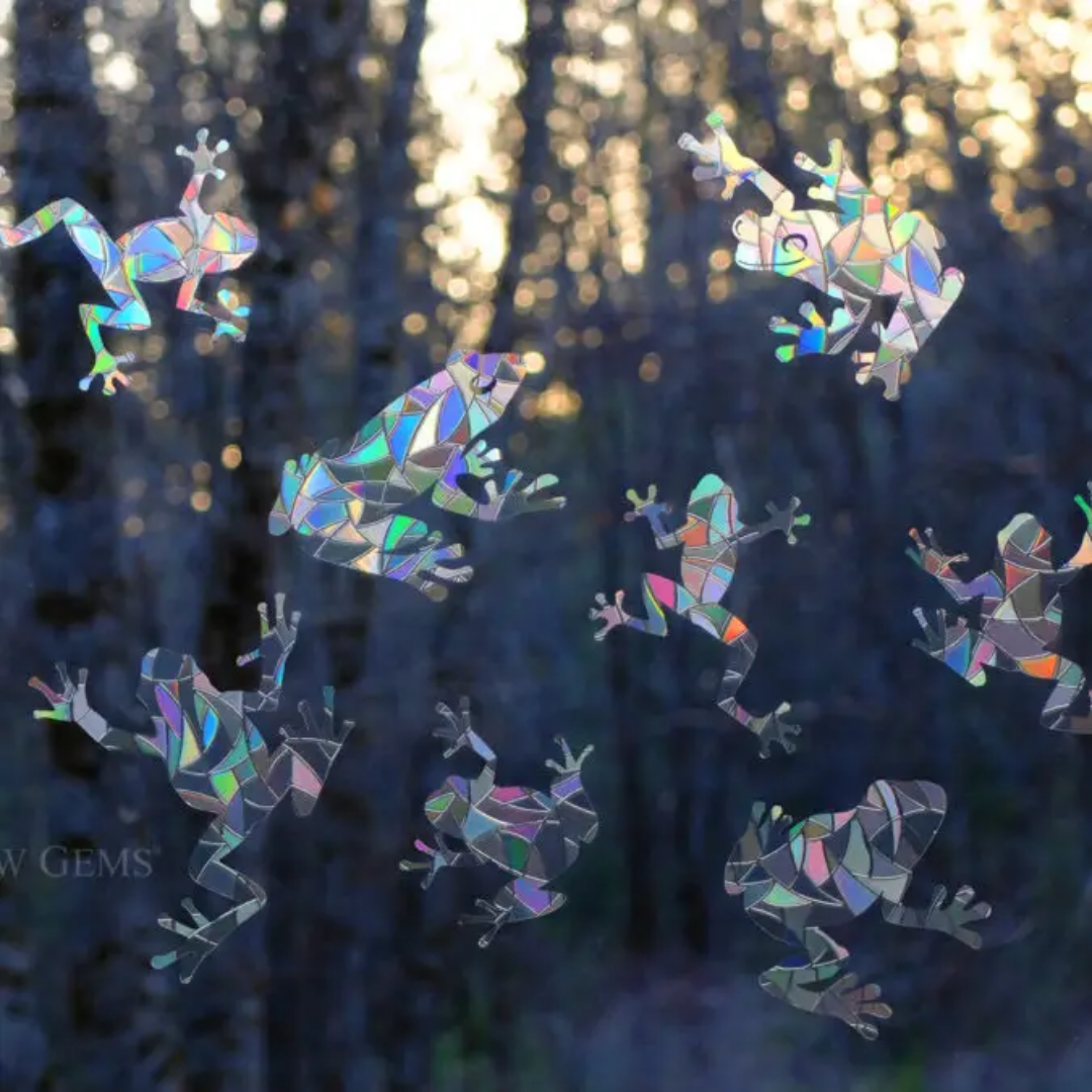Prismatic Frog Window Clings (8ct)