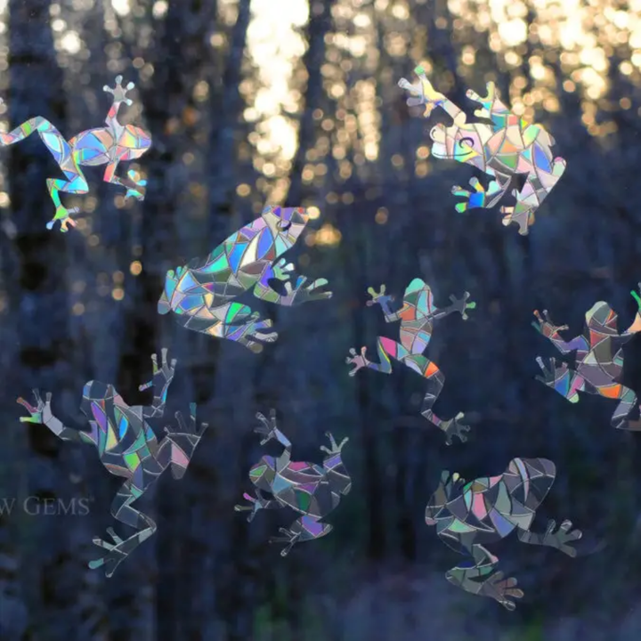 Prismatic Frog Window Clings (8ct)