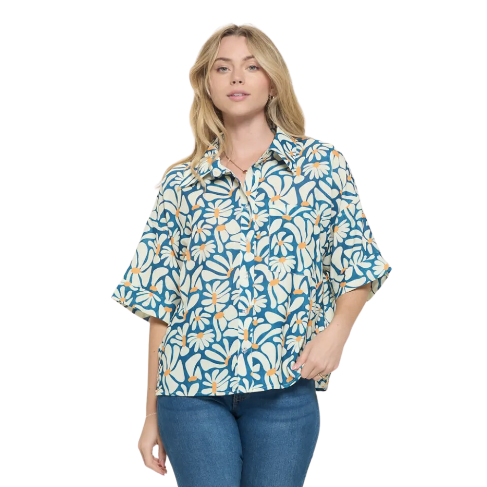 Floral Petals Print Shirt