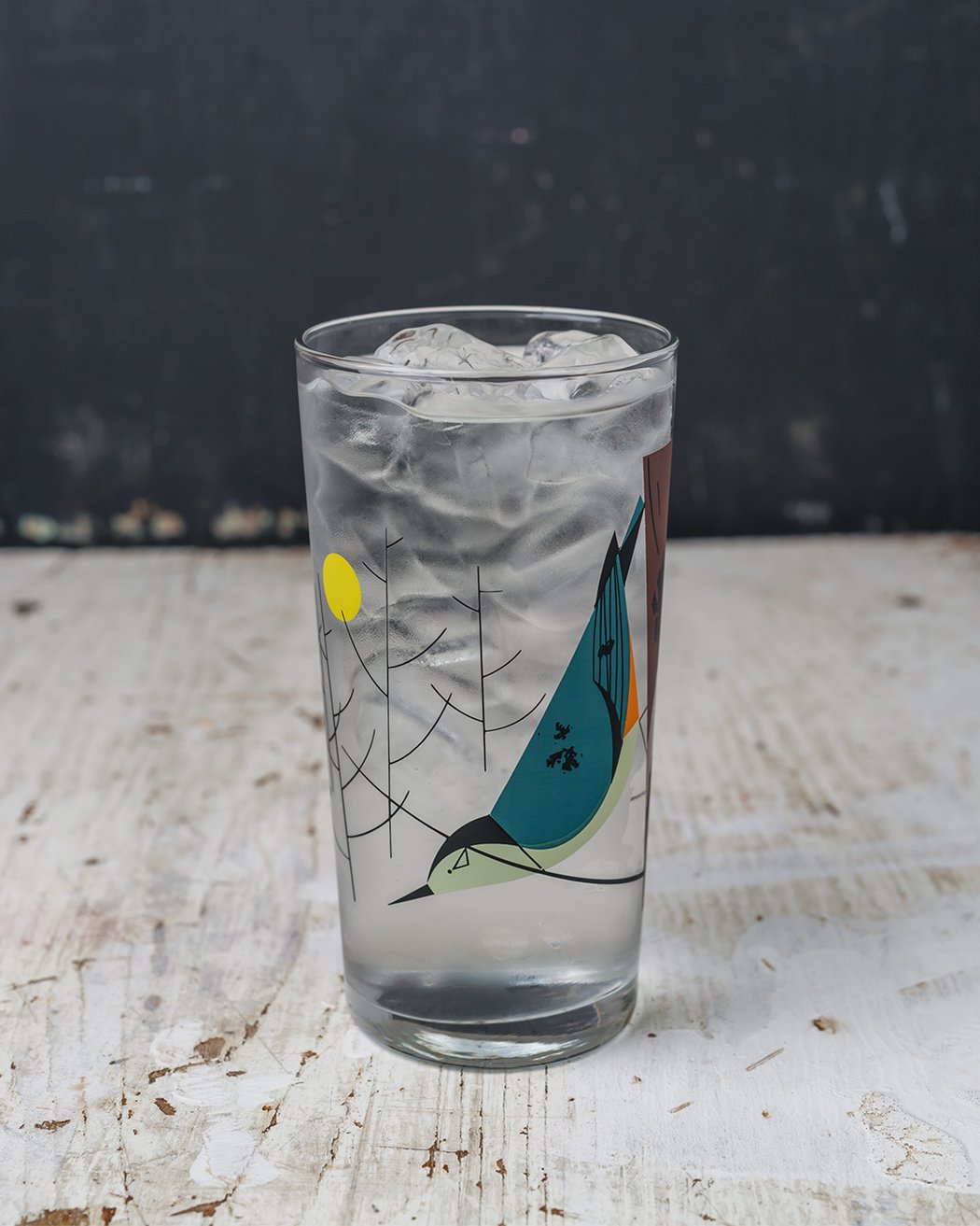 WB Nuthatch Drinking Glass