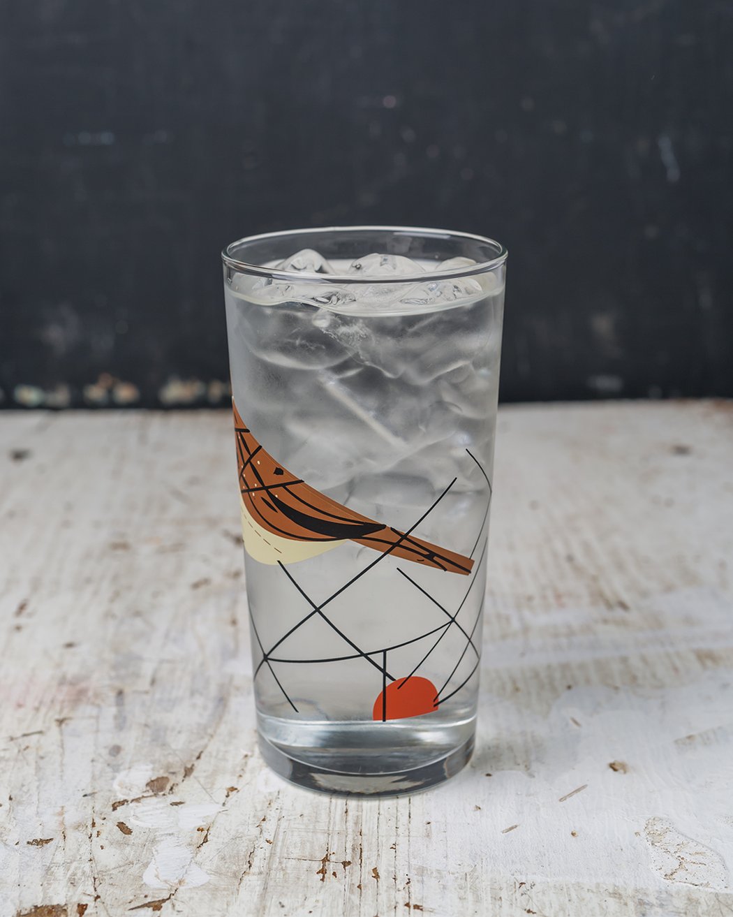 Song Sparrow Drinking Glass
