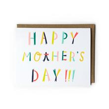 Colorful Lettering Mother's Day Card