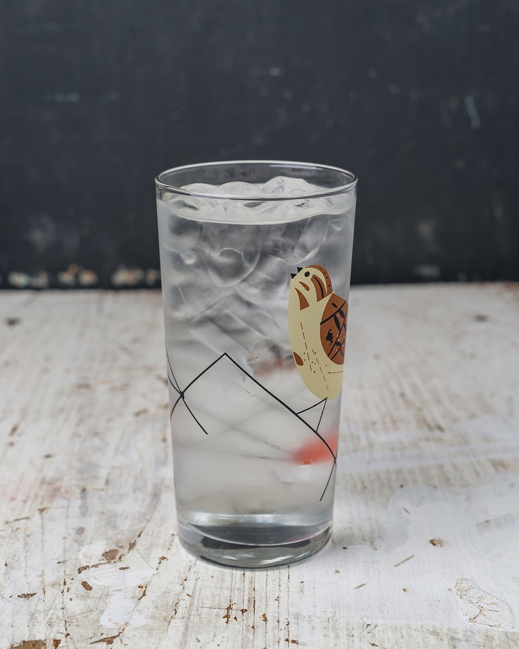 Song Sparrow Drinking Glass