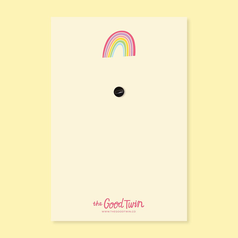 Rainbow Pin and Postcard