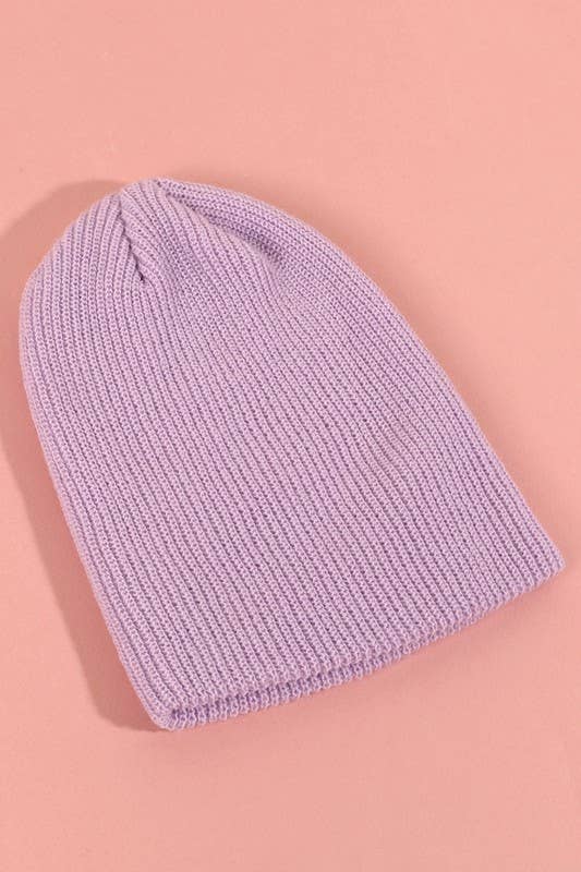 Low Gauge Ribbed Beanie