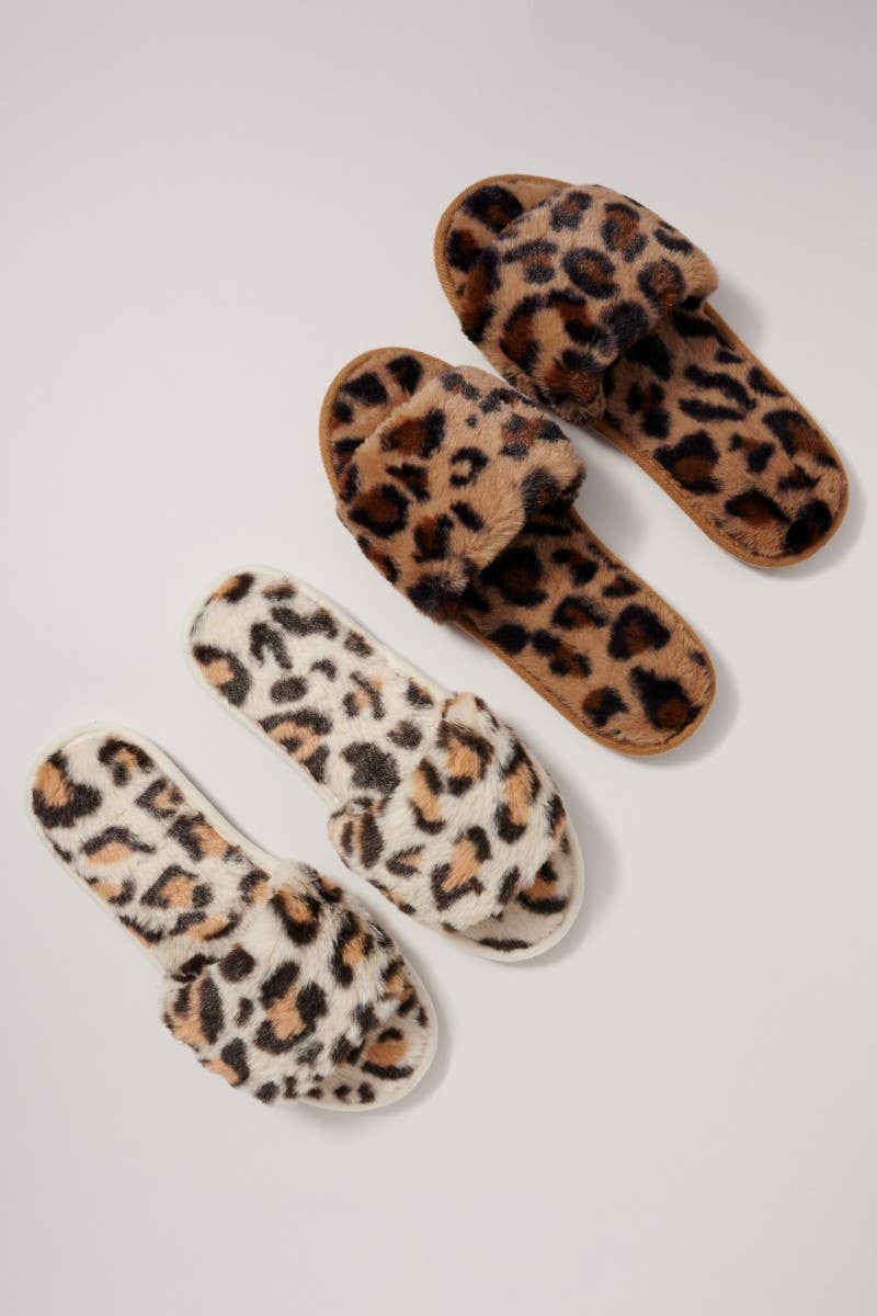 Leopard Print Slippers