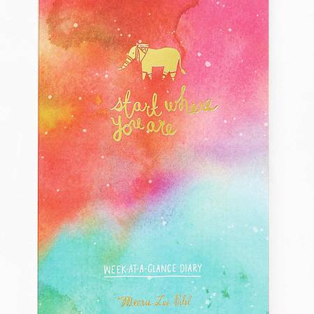 Start Where You Are Week at a Glance Diary/Planner