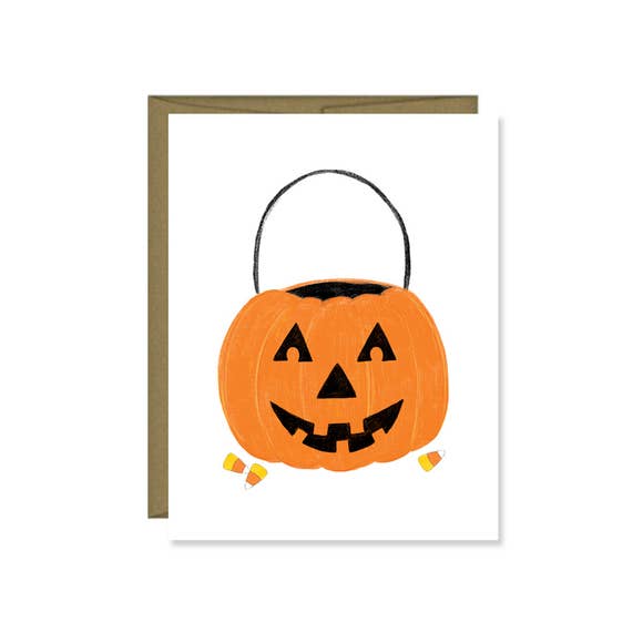 Jack O Lantern Greeting Card
