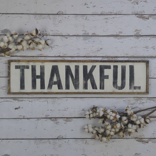 Thankful sign