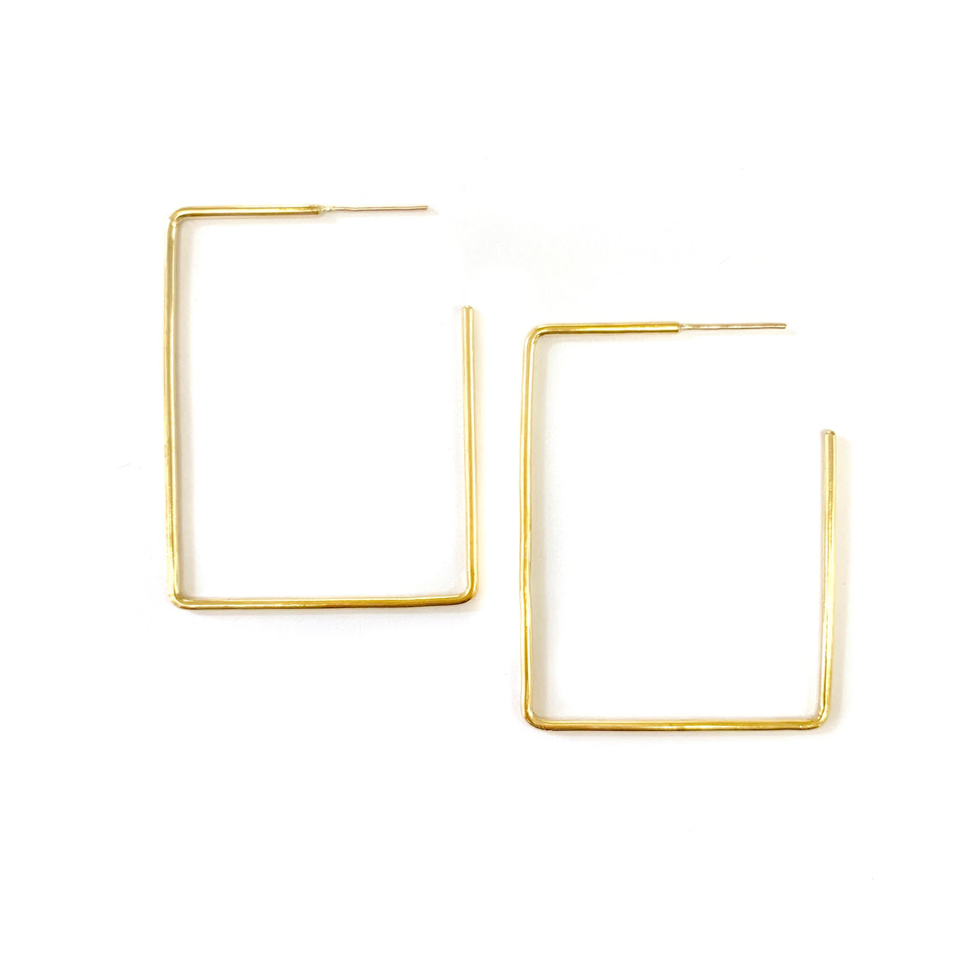 Large Rectangle Earrings