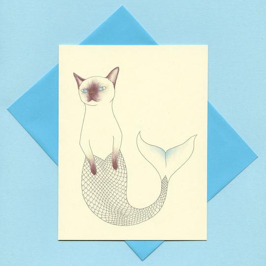 Purrmaid - Greeting Card
