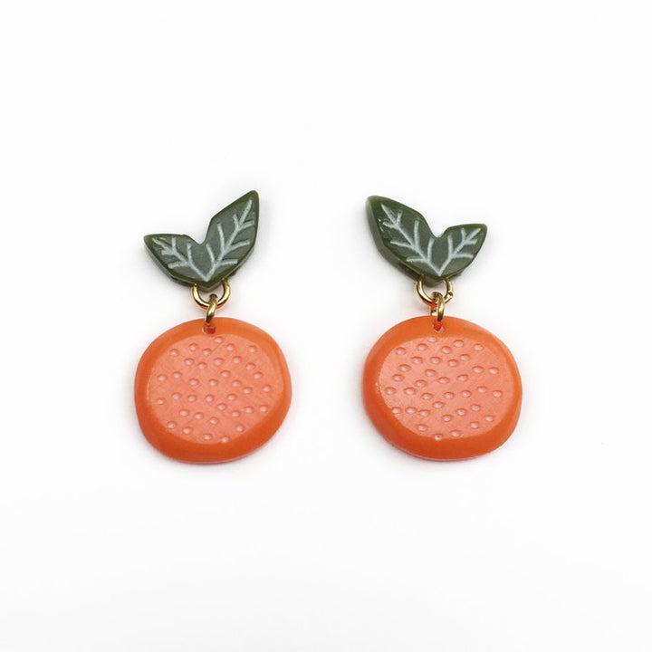 Orange Earrings - Small