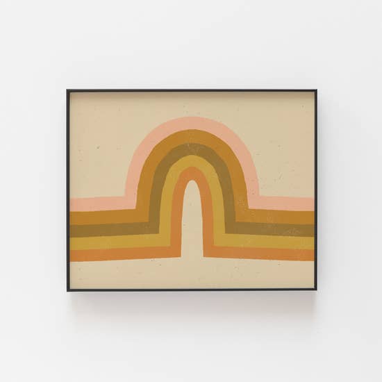 Retro Rainbow Art Print