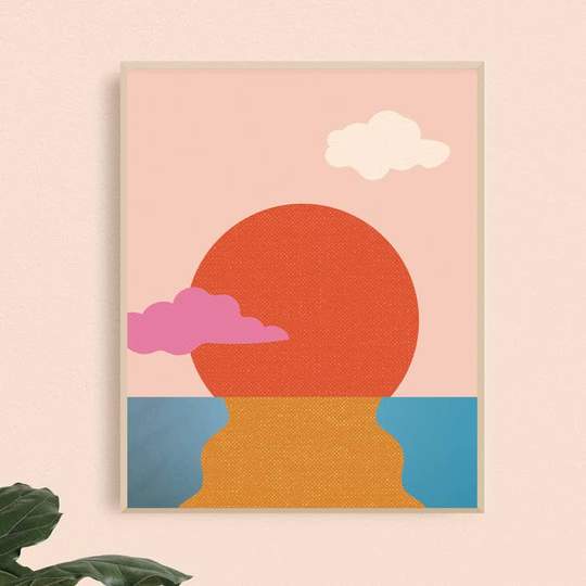 Water Sunset 8x10 Art Print