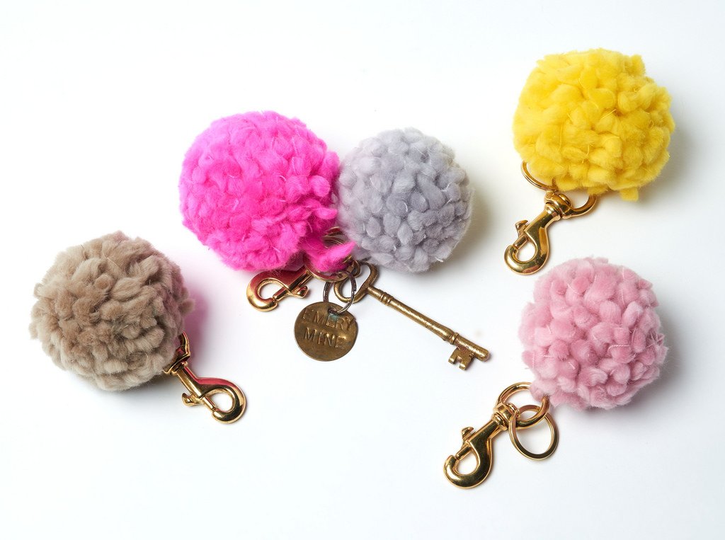 Pompom Keychain DIY Kit