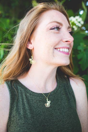 Ginkgo Leaves Necklace