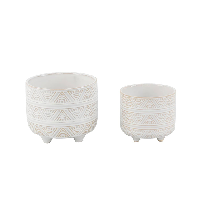 Ivory Sunrise Ceramic Planter